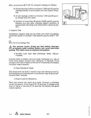 1993 Johnson Evinrude "ET" 2 thru 8 Service Manual, P/N 508281, Page 255