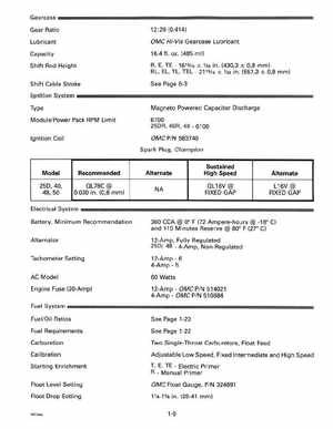 1993 Johnson Evinrude "ET" 40 thru 55 Service Manual, P/N 508283, Page 15