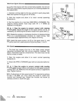 1993 Johnson Evinrude "ET" 40 thru 55 Service Manual, P/N 508283, Page 45