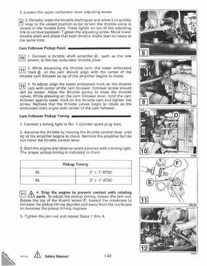 1993 Johnson Evinrude "ET" 40 thru 55 Service Manual, P/N 508283, Page 49