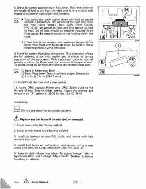 1993 Johnson Evinrude "ET" 40 thru 55 Service Manual, P/N 508283, Page 97