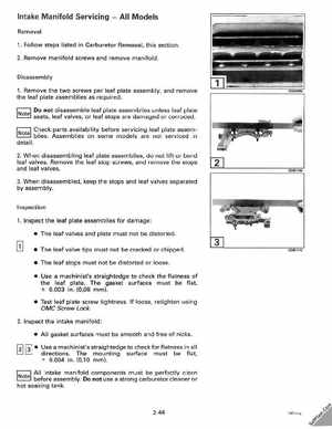 1993 Johnson Evinrude "ET" 40 thru 55 Service Manual, P/N 508283, Page 100