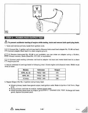 1993 Johnson Evinrude "ET" 40 thru 55 Service Manual, P/N 508283, Page 142