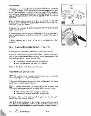 1993 Johnson Evinrude "ET" 40 thru 55 Service Manual, P/N 508283, Page 284