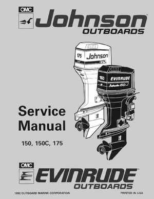 1993 Johnson Evinrude "ET" 60 degrees LV Service Manual, P/N 508286, Page 1