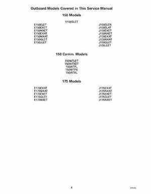 1993 Johnson Evinrude "ET" 60 degrees LV Service Manual, P/N 508286, Page 6