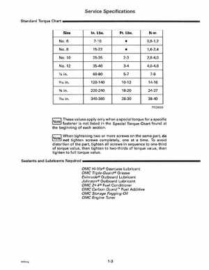 1993 Johnson Evinrude "ET" 60 degrees LV Service Manual, P/N 508286, Page 9