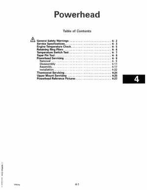 1993 Johnson Evinrude "ET" 60 degrees LV Service Manual, P/N 508286, Page 123