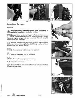 1993 Johnson Evinrude "ET" 60 degrees LV Service Manual, P/N 508286, Page 131