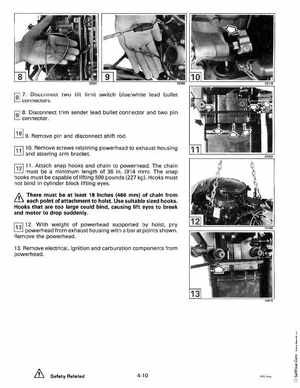 1993 Johnson Evinrude "ET" 60 degrees LV Service Manual, P/N 508286, Page 132