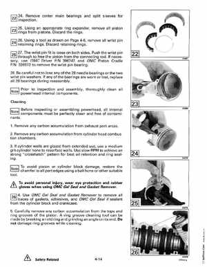 1993 Johnson Evinrude "ET" 60 degrees LV Service Manual, P/N 508286, Page 136