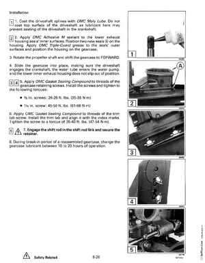 1993 Johnson Evinrude "ET" 60 degrees LV Service Manual, P/N 508286, Page 191