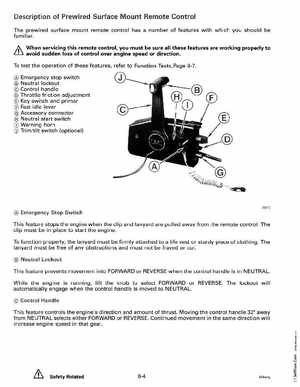 1993 Johnson Evinrude "ET" 60 degrees LV Service Manual, P/N 508286, Page 257