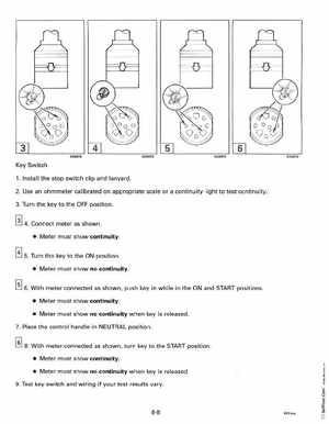 1993 Johnson Evinrude "ET" 60 degrees LV Service Manual, P/N 508286, Page 261