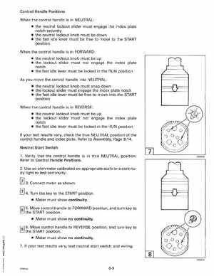 1993 Johnson Evinrude "ET" 60 degrees LV Service Manual, P/N 508286, Page 262