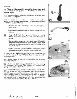 1993 Johnson Evinrude "ET" 60 degrees LV Service Manual, P/N 508286, Page 267