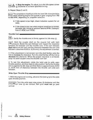 1993 Johnson Evinrude "ET" 60 thru 70 Service Manual, P/N 508284, Page 47