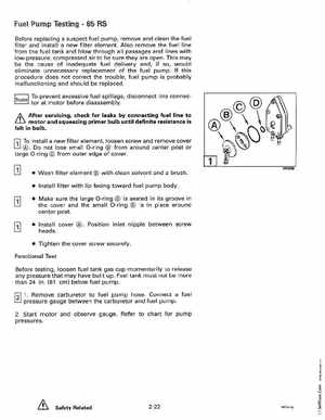 1993 Johnson Evinrude "ET" 60 thru 70 Service Manual, P/N 508284, Page 75
