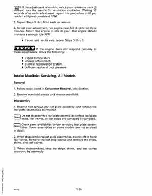 1993 Johnson Evinrude "ET" 60 thru 70 Service Manual, P/N 508284, Page 88