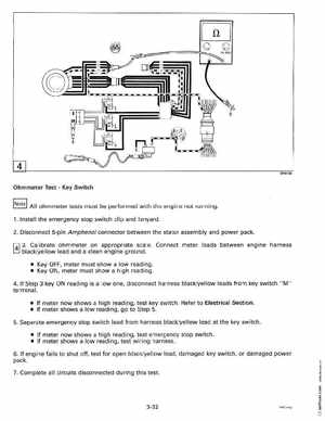 1993 Johnson Evinrude "ET" 60 thru 70 Service Manual, P/N 508284, Page 123