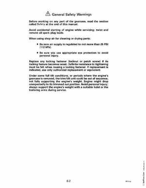 1993 Johnson Evinrude "ET" 60 thru 70 Service Manual, P/N 508284, Page 193