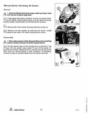 1993 Johnson Evinrude "ET" 60 thru 70 Service Manual, P/N 508284, Page 219