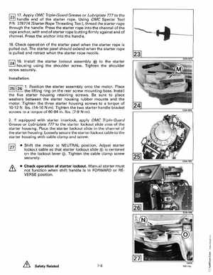 1993 Johnson Evinrude "ET" 60 thru 70 Service Manual, P/N 508284, Page 223