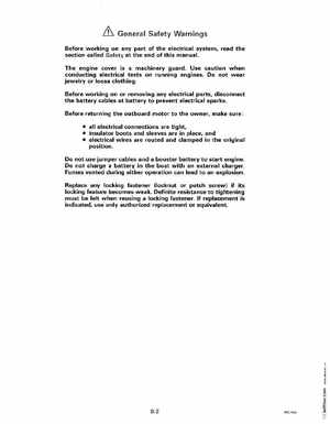 1993 Johnson Evinrude "ET" 60 thru 70 Service Manual, P/N 508284, Page 225