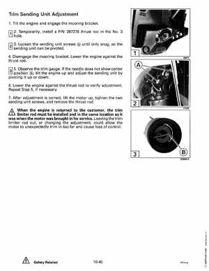 1993 Johnson Evinrude "ET" 60 thru 70 Service Manual, P/N 508284, Page 316