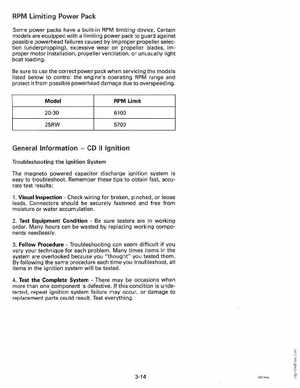 1993 Johnson Evinrude "ET" 9.9 thru 30 Service Manual, P/N 508282, Page 117