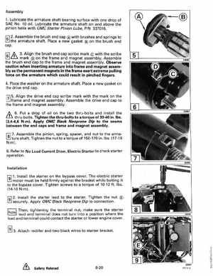 1993 Johnson Evinrude "ET" 9.9 thru 30 Service Manual, P/N 508282, Page 298