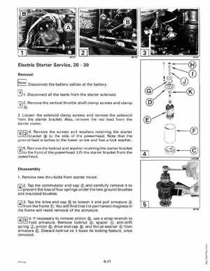 1993 Johnson Evinrude "ET" 9.9 thru 30 Service Manual, P/N 508282, Page 299