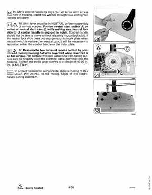 1993 Johnson Evinrude "ET" 9.9 thru 30 Service Manual, P/N 508282, Page 328