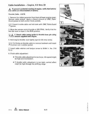 1993 Johnson Evinrude "ET" 9.9 thru 30 Service Manual, P/N 508282, Page 329