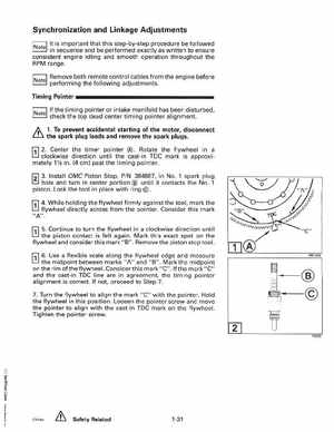 1993 Johnson Evinrude "ET" 90 degrees CV Service Manual, P/N 508285, Page 37