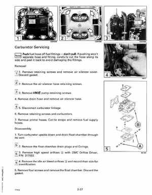 1993 Johnson Evinrude "ET" 90 degrees CV Service Manual, P/N 508285, Page 74