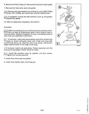 1993 Johnson Evinrude "ET" 90 degrees CV Service Manual, P/N 508285, Page 75
