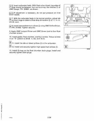 1993 Johnson Evinrude "ET" 90 degrees CV Service Manual, P/N 508285, Page 76