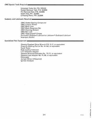 1993 Johnson Evinrude "ET" 90 degrees CV Service Manual, P/N 508285, Page 89