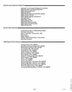 1993 Johnson Evinrude "ET" 90 degrees CV Service Manual, P/N 508285, Page 123
