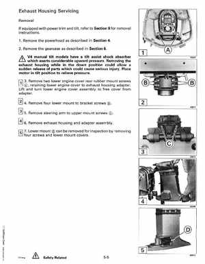 1993 Johnson Evinrude "ET" 90 degrees CV Service Manual, P/N 508285, Page 165