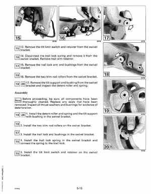 1993 Johnson Evinrude "ET" 90 degrees CV Service Manual, P/N 508285, Page 175