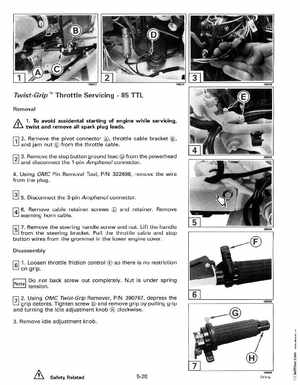 1993 Johnson Evinrude "ET" 90 degrees CV Service Manual, P/N 508285, Page 180