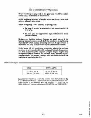 1993 Johnson Evinrude "ET" 90 degrees CV Service Manual, P/N 508285, Page 185