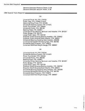 1993 Johnson Evinrude "ET" 90 degrees CV Service Manual, P/N 508285, Page 187