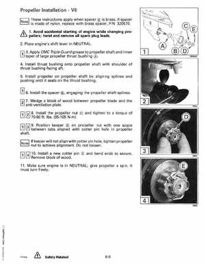 1993 Johnson Evinrude "ET" 90 degrees CV Service Manual, P/N 508285, Page 188