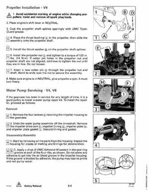 1993 Johnson Evinrude "ET" 90 degrees CV Service Manual, P/N 508285, Page 189