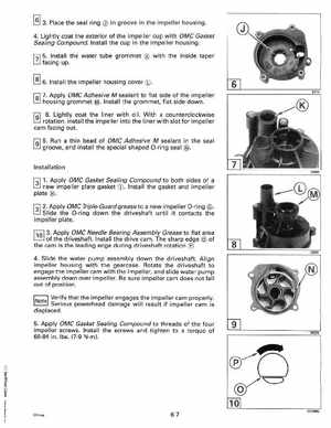 1993 Johnson Evinrude "ET" 90 degrees CV Service Manual, P/N 508285, Page 190