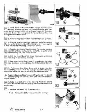 1993 Johnson Evinrude "ET" 90 degrees CV Service Manual, P/N 508285, Page 197