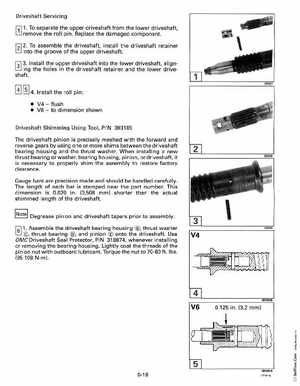 1993 Johnson Evinrude "ET" 90 degrees CV Service Manual, P/N 508285, Page 201